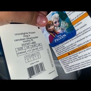 Frozen light up crocs